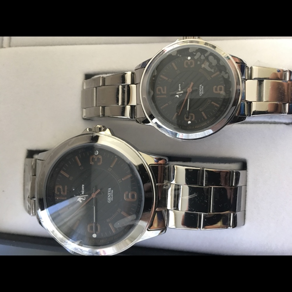 Geneva His and Her Watch Set Plus Jewlery